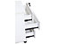 Caisson de bureau à roulettes Zo | 3 tiroirs | HxLxP 585 x 405 x 500 mm | Blanc multiplis | Novigami